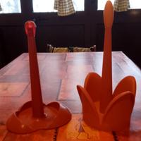 2 Porta rotoli di scottex rossi 