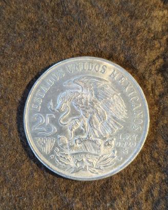 Moneta 25 Pesos Messico – Olimpiadi XIX – Argento
