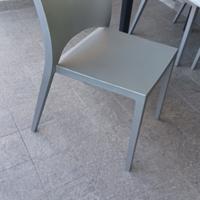 4 sedie Bontempi terrazzo impilabili