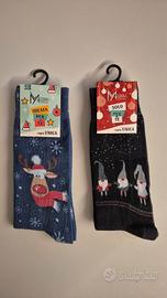 Calze natalizie nuove – gnomi e renna