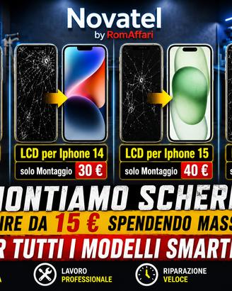 LCD Display iPhone HQ + Montaggio Rapido
