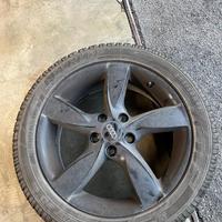 4 gomme Dunlop invernali + cerchio Audi