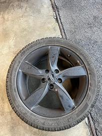 4 gomme Dunlop invernali + cerchio Audi