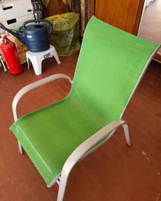Sedia da terrazzo e giardino, leggerissima