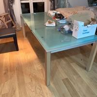 B&B Tavolo di Paolo Piva in vetro e legno