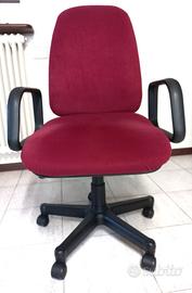 Poltrona ufficio direzionale alcantara con ruote