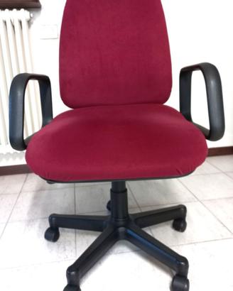 Poltrona ufficio direzionale alcantara con ruote