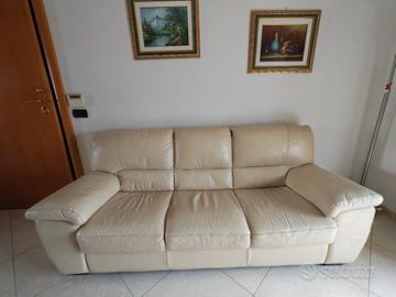 Divano in pelle Beige