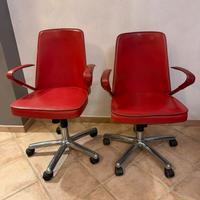 Coppia di sedie design FASEM da ufficio
