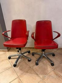 Coppia di sedie design FASEM da ufficio