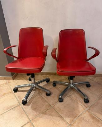 Coppia di sedie design FASEM da ufficio