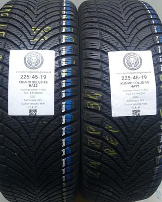2 GOMME 225 45 19 KUMHO A74362
