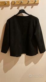 Giacca donna nera con manica a tre quarti