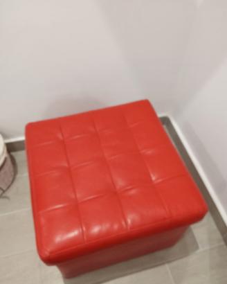 Pouf rosso