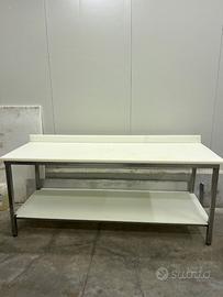 Tavolo acciaio teflon