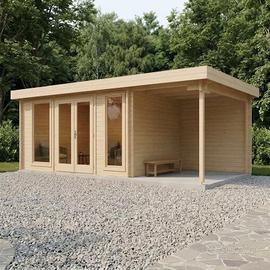 CASETTA DI LEGNO VIESTE CON VERANDA 700x400x222H