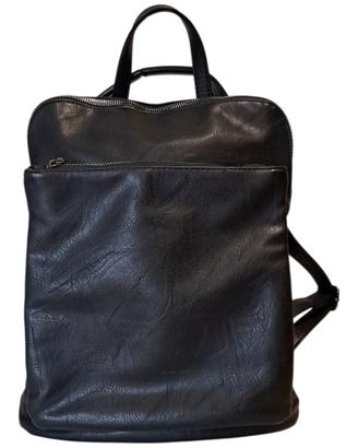 Zaino unisex nero doppia portabilità multitasche