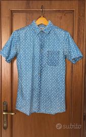 Camicia da uomo S cotone manica corta tg S cactus