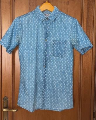 Camicia da uomo S cotone manica corta tg S cactus