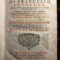 Libro Antico “Le Rime di Francesco Petrarca” 1762