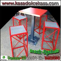 sgabelli e snack per esterno interno pizzeria pub