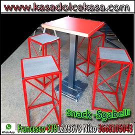 sgabelli e snack per esterno interno pizzeria pub