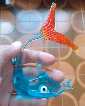 Pesciolino in vetro murano
