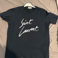 T Shirt Saint Laurent nera L