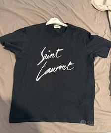 T Shirt Saint Laurent nera L