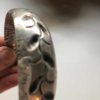 Coppia manici ombrelli argento antichi