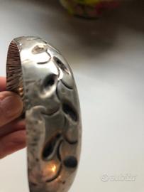 Coppia manici ombrelli argento antichi