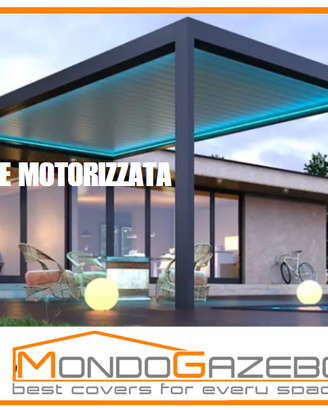 Pergola Bioclimatica ALU led motorizzata o manuale