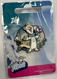 Spilla Tina megafono Milano Cortina