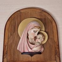Madonna col Bambino Capoletto gesso 