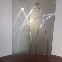 Parete in vetro temperato