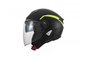 Casco urban jet Ufo Spirit bianco nero giallo