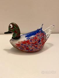Anatra in Vetro di Murano Vintage