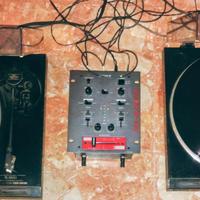 Set DJ Vintage Pioneer & Sony (Giradischi + Mixer)
