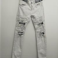 jeans Elyn G. bianchi strappati 