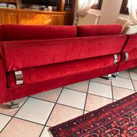 Divano chaise longue rosso