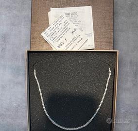 Collana tennis argento 925