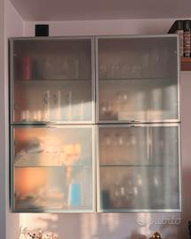 vetrinetta in vetro satinato