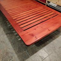 Letto a doghe in abete massiccio