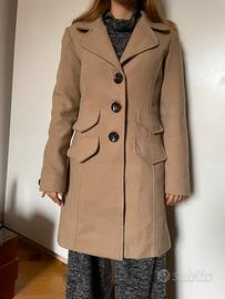 Caldo cappotto beige invernale Please