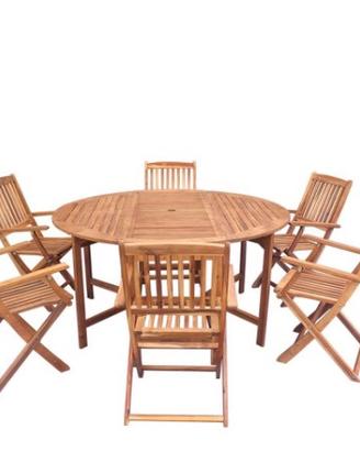 Set tavolo e sedue legno massello NUOVO