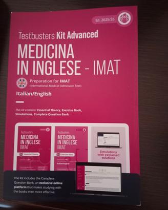 Kit Advanced di IMAT Medicina Inglese NUOVO