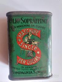 latta olio singer vintage