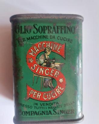 latta olio singer vintage