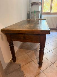 tavolo modernariato orientale in legno massello