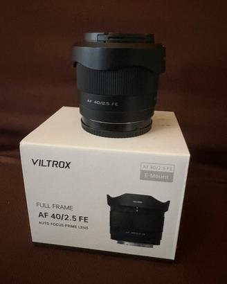 Viltrox 40 mm f2.5 e mount Sony + filtro ND